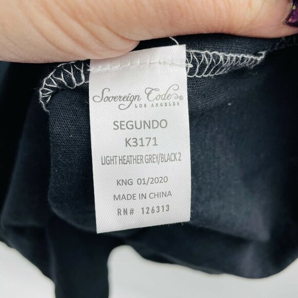 Sovereign Code Mens Size Medium Segundo T-Shirt Short Sleeves Dip Dye Black 1265 - Picture 7 of 8